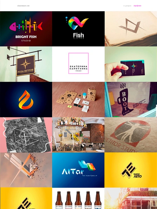 Сайт портфолио дизайнера из Латвии